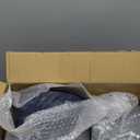 bUCLA 200PCS Blue Plastic Plates - Navy Blue Disposable with Gold Rim Include 100 Each (10 inch Dinner & 7 inch Dessert) Plates, Ideal for Party, Gathering and Hanukkah