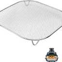 Crisper Tray for Ninja Crispi FN100 and Ninja Crispi Pro AS101, Ninja Crispi Accessories, Ninja Crispi Replacement Parts, Food Grade, Premium stainless steel 304, Silver