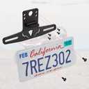 KEMIMOTO UTV License Plate Holder with Light Aluminum License Plate Frame Mount for Golf Cart RV Truck Snowmobile Trailer Boat SxS Compatible with Can-Am Maverick X3 Polaris RZR Ranger Sportsman