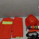 Morph Firefighter Costume for Kids (2 Colors) - Boys Fireman & Fire Fighter Costume for Halloween (Small, Red)