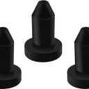 Pack Kayak Drain Plug Scupper Plugs for Boat Canoe Holes Stoppers Compatible with Sun Dolphin Kayaks Aruba 8 SS, Pedal Kayak, Pelican Fishing Excursion 5, Black (3pcs)