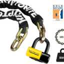 Kryptonite New York FAHGETTABOUDIT 1410 Bike Chain Lock, 3.28 Feet Long 14mm Steel Chain Heavy Duty Anti-Theft Bicycle Chain Lock with Keys, 10/10 Security Rating for E-Bike, Motorcycle, Scooter