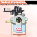 Carburetor kit for Toro TimeMaster 30 inch 20199 BS 8.75 OHV 190cc Lawn Mower Parts