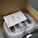 Roter Mond 4 Slice Toaster Retro Stainless Steel with Bagel Defrost Cancel Function, 6 Browning Settings, Extre Wide Slot and Removable Crumb Tray, White, ST033