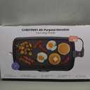 Chefman XL Electric Griddle with Removable Temperature Control, Immersible Flat Top Grill, Burger, Eggs, Pancake Griddle, Nonstick Extra Large Cooking Surface, Slide Out Drip Tray, 10 x 20 Inch