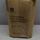 AAAAAcessories D-Shaped Chair Cushions, 2" Thick Dining Chair Pads with Ties and Removable, Machine-Washable Cover, 17" x 16", Set of 8, Oatmeal Beige