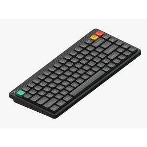 NuPhy Node75 Wireless Mechanical Keyboard, 75% Hot Swappable Custom Low Profile Keyboard, 84 Keys Computer Gaming Keyboards, Supports Touch Gestures, PBT Keycaps, RGB Backlit, Bluetooth/2.4GHz/USB-C (Gray)