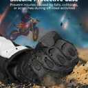 KEMIMOTO Dirt Bike Motorcycle Gloves for Men Women, Touchscreen with Silicone Protective for Outdoor Sports On-Road Off-Road Gloves Motorcross Motorbike Mountain Bicycle Racing ATV UTV