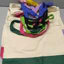 Sanwuta 24 Pcs Canvas Tote Bags Bulk 18.5" Cotton Cosmetic Bags Reusable Shopping Tote with Handles