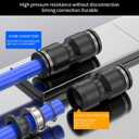 10MM OD Quick Connect Hose Fittings, Air Hose Fittings, Push to Connect Fitting Pneumatic Fitting Kit PU5+PV5+PE5+PY5 (20 pcs)