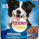 Kibbles 'n Bits Original Dry Dog Food, Savory Beef & Chicken Flavors for Adult Dogs, 16 lb. Bag