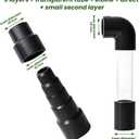 HVAC Wet Vac Tool, Universal A/C Cleaner for Clogged Pipes with 3/4" & 1" PVC Connectors