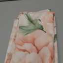 Pink Peony Floral Throw Pillow Covers 20x20 Set of 2, Soft Velvet Decorative Cushion Cases, Shabby Chic Farmhouse Home Decor for Sofa Couch Bed