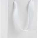 HUAPRINT 30 Pack White Small Paper Bags with Handles - 5.25x3.75x8 inch Gift Wrap Bag for Retail,Party Favor,Merchandise,Business,Shopping,Wedding