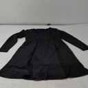 IN'VOLAND Plus Size Womens Glitter Dress V Neck Long Sleeve Ruffle Hem Swing Club Cocktail Party Dresses 14W