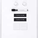 Amazon Basics Small Dry Erase Whiteboard, Magnetic Bulletin Board, with Marker and Magnets, 11"W x 14"H, Aluminum Frame