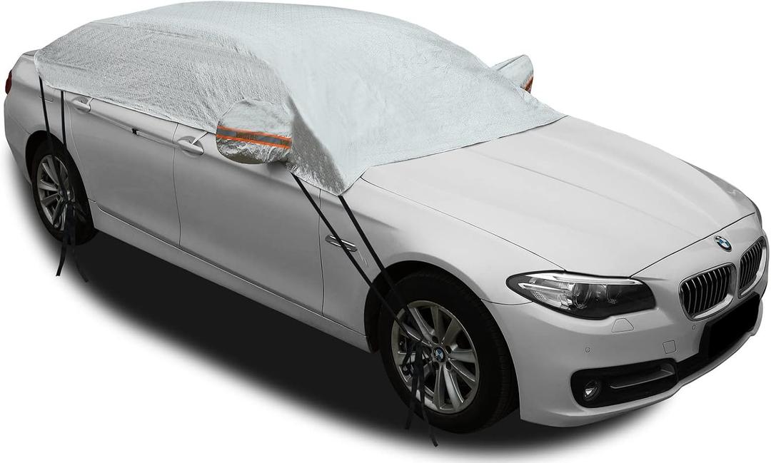 Safe View Half Car Cover Top Waterproof/Windproof/Dustproof/Windshield Cover Snow Winter Summer (Sedan 3XL) Safe View Half Car Cover Top Waterproof/Windproof/Dustproof/Windshield Cover Snow Winter Summer (Sedan 3XL)