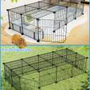 BUCATSTATE Guinea Pig Cages for 2, 20 Panels Guinea Pigs Playpen with Waterproof Mat, Metal Rabbit Cage Indoor for Hedgehogs, Quail, Chickens (56" L x 24" W x 12" H)