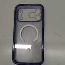 Miracase for iPhone 17 Pro Max Case 6.9" Full-Body Phone Case with Built-in Glass Screen Protector& Full Camera Protector,[Magnetic with MagSafe] Drop Proof 17 ProMax Cover, Clear Blue