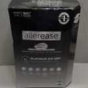 AllerEase Platinum Zip-Off Top Waterproof Mattress Protector Queen 360 Degree Zipper Particle Barrier Temperature Balancing Luxurious Plush Top Separately Machine Washable Mattress Cover (White)