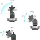 SmallRig Field Monitor Mount Holder Swivel and Tilt Adjustable with Cold Shoe Mount for 5" and 7" Monitor