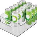 iDesign Stackable Storage Bin with Handles for Pantry or Fridge, Clear, Made in USA