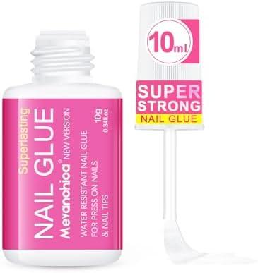 Mevanchica Strong Nail Glue with Brush Pack of 2