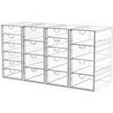 Amazon.com: YFXCVSL Acrylic Makeup Organizer with 19 Drawers, 4 Pack Clear Storage Drawers, Bathroom Makeup Organizer for Palettes, Cosmetic, and Beauty Supplies,Ideal for Vanity, Cabinet,Desk Organization : Beauty & Personal Care