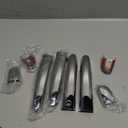 Dreamseek 8Pcs 4 Door Handle Cover Compatible with Mazda2 Mazda3 Mazda6 2013-2021/CX-3/CX-9 2016-2022 /CX-5 2013-2022 Triple Chrome Plated ABS Exterior Molding Protector Trim (with Keyless Hole)