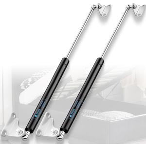 ARANA Gas Struts 28 inch 100 lbs with Brackets, 28" 445N Lift Shocks, Heavy Duty Gas Spring Prop for Truck Bed Cover Travel Trailer Door Boat Hatches, 2PCS