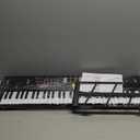 61 Keys Electronic Digital piano, Portable Keyboard Piano with Built-in Speaker and Microphone, Sheet Stand and Power Supply, Keyboard Piano Teaching Gift for Beginners Eelectric