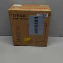 TIPGO Slim Bathroom Trash Can with Lid Soft Close, Step Pedal, 6 Liter / 1.6 Gallon Stainless Steel Trash Bin, Small Garbage Cans for Bedroom, Office, Kitchen (Matte Black)