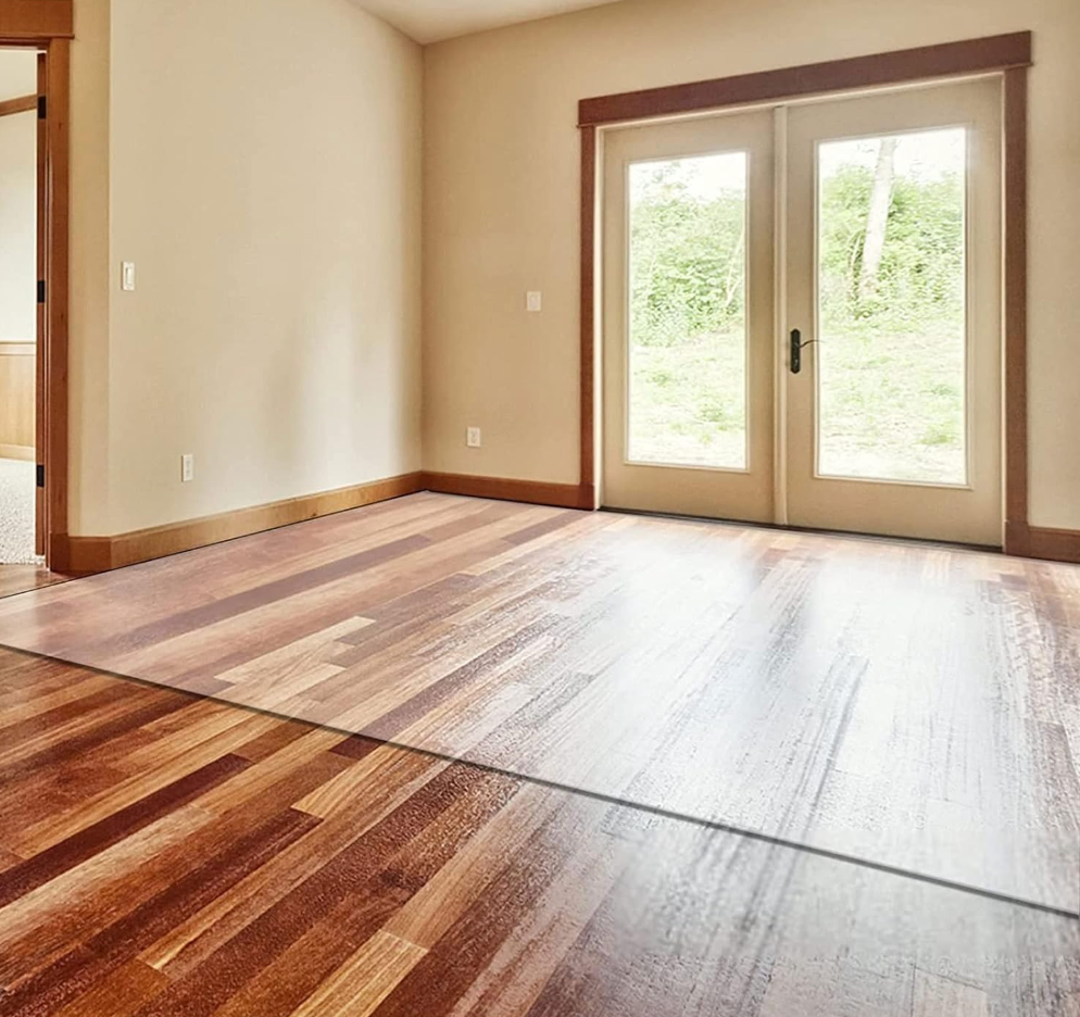 4x2ft Clear Floor Protector Mat for Hardwood Floor