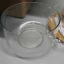 Qinyoung 2 Pack Large Trifle Bowls with Lids 9 Inch and 6.9 Inch Clear Glass Large Salad Bowl for Cake, Baking, Dessert, Fruit and Party DIY with 5 Pcs Wood Serving Utensils, Microwave Dishwasher Safe