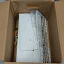 QEEIG Bathroom Shelves Over Toilet - Paper Storage Wall Mounted Farmhouse Decor Decorations Aesthetic Décor Sign Small Floating Shelf 2+1 Set 16 inch, White (020WW)