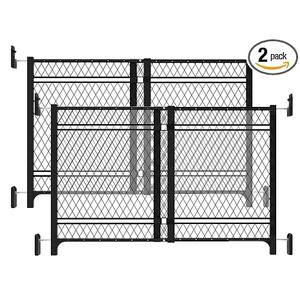 Ingenuity Doorway 42W Series Baby and Dog Gate 2-Pack, Indoor Outdoor, Won't Rust or Warp, Galvanized Steel, Fits 23-42" Openings; 24” Tall