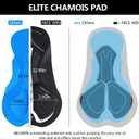 Men's Cycling Shorts Anti-Slip Leg 4D Padded Bike Shorts with 3-Pockets Breathable Biking Bicycle Motorcycle Half-Pants (Large, Red)