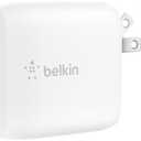 Belkin 40W Dual Port USB C Wall Charger Block - USB C Fast Charging for Apple iPhone, iPad, Samsung Galaxy Phone, & More - Programmable Power Supply Tech - Folding Prongs - White