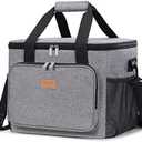 Lifewit Large Lunch Bag Insulated Lunch Box Soft Cooler Cooling Tote for Adult Men Women, Gray 40-Can (24L)