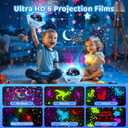 One Fire Night Light for KidsToys, 6 Films+78 Lighting Modes Star Projector,Rechargeable Night Light Projector,360°Rotion Star Lights for Bedroom Decor,Birthday Gifts for Kids Baby Sensory Toys Autism