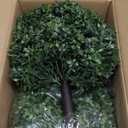 Artificial Topiary Bushes for Outdoors with Spike, Boxwood Ball Fake Shrubs UV Resistant Faux Plants for Indoor Outdoor Fall Thanksgiving Halloween Decor (Artificial Topiary Boxwood Ball Tree)