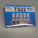 T522 Ink Refill Bottles Replacement for ET-2800 ET-2803 ET-4850 ET-2850 ET-3850 ET-2720 ET-4800 ET-15000 ET-2400 ET-2840 ET-4700 ET-4810 ET-4850 T522 Eco Tank Printer (2BK C M Y)