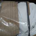 120 Inch Pinch Pleated Linen 100% Blackout Curtains Rust Brown W50xL120