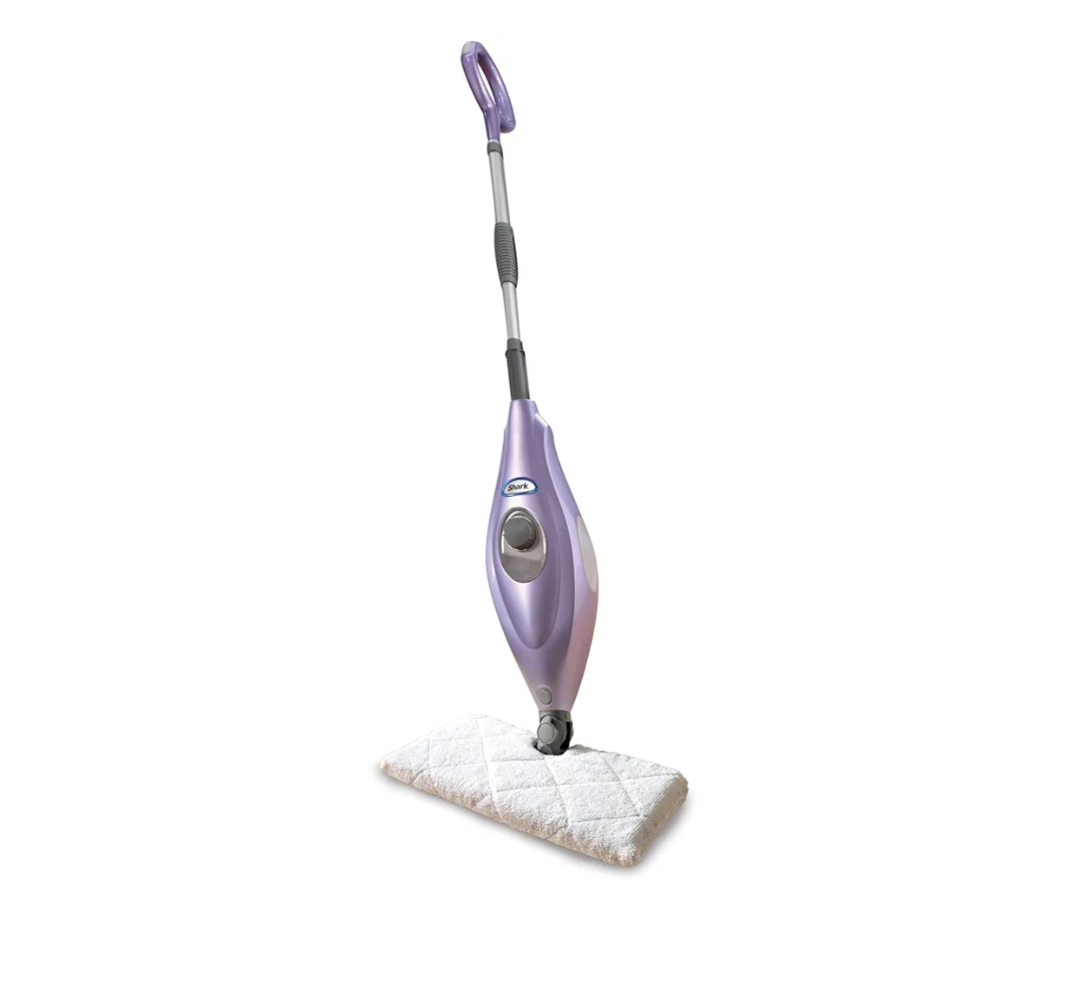 Shark Steam Pocket Mop with 2 Washable Double-sided Pads, Chemical-Free Cleaning, Swivel Steering, Lightweight, Steam Cleaner for sealed Hard Floors, Hardwood, Marble, Tile, Purple, S3501