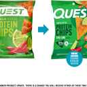 Quest Nutrition Chili Lime Tortilla Style Protein Chips, 20g Protein, 3g Net Carbs, Low Carb, Gluten Free, 1.1 oz (Pack of 12) (EXP 10/25/25)