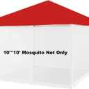 Mosquito Net with Zipper for Outdoor Camping Mosquito Net DIY Canopy Screen Wall Outdoor Mosquito Net for 10 x 10 Patio Gazebo and Tent