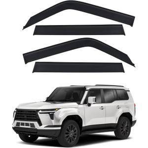 Window Deflector Compatible with 2024 2025 2026 Lexus GX550 GX550h/Toyota Land Cruiser Prado J250 LC250 Tape-on Rain Guards Window Visors-Noise Reduction