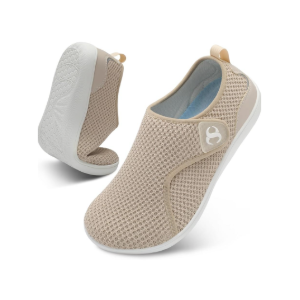 Womens Walking Shoes Comfortable Wide Diabetic Shoes Adjustable Zero Drop Edema Shoe Breathable Neuropathy Nursing Shoes Casual Wide Width Sneakers Size 8.5