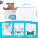 Commode Liners - 120 Bedside Commode Liners Disposable Lemon Scented Commode Bags,Thicker Potty Chair Liners for Bedside Toilet Bucket,Bedpan,Portable Camping Toilet