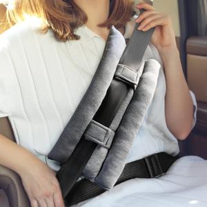 FRESHME Car Seat Belt Pillow - 100% Cotton Soft Mastectomy Recovery Seatbelt Cover Cushion for After Heart Surgery, Breast Cancer Recovery Patient Care